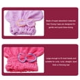 thumbnail image 3 of 2 gorros de baño con lazo para secar el cabello, adorables toallas de secado rápido, suaves y absorbentes., 3 of 5