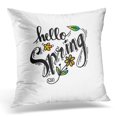 thumbnail image 1 of BSDHOME Housse de Coussin Abstraite Hello Spring avec Inscription Calligraphique 20x20 Pouces, 1 of 1