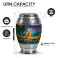 thumbnail image 2 of Yatskia Rainy Owl Large Cremation Urns for Human Ashes Adult Mom and Dad, Mini Memorial Urn for Ashes Adult Women, (Monar 10 Inch and 3 Inch), 2 of 8