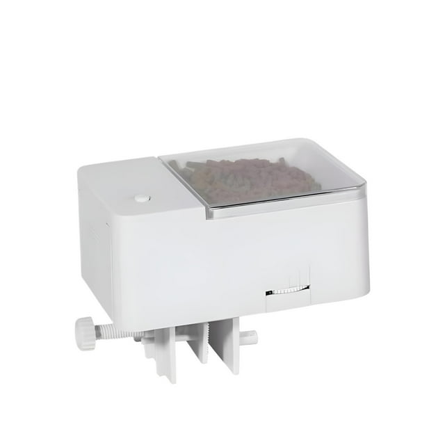 Intelligent 4-Speed Fish Tank Feeder for Ornamental Fish, Large Capacity Food ,Easy to Operate