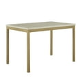 thumbnail image 6 of Weston Home Declan 48" Rectangle Faux Marble Dining Table, Gold/White, 6 of 7