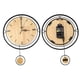 thumbnail image 4 of Reloj colgante de pared con columpio de madera Retro, reloj de pared de cuarzo silencioso, decoración para el hogar, oficina y habitación, 4 of 8