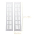 thumbnail image 2 of 2pcs Aluminum Alloy Air Vent Rectangular Ventilation Grille for Wardrobe Cabinet, 2 of 8