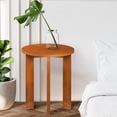 thumbnail image 3 of American Trails Aura 16" Round Side Table With American Gum Wood - Sweet Oak, 3 of 13