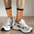 thumbnail image 6 of Rateoe Cartoon Hot Dog for Women Casual Calf Socks - Cute Crew Socks - Thin Soft Above Ankle Socks Size 5-11, 6 of 6