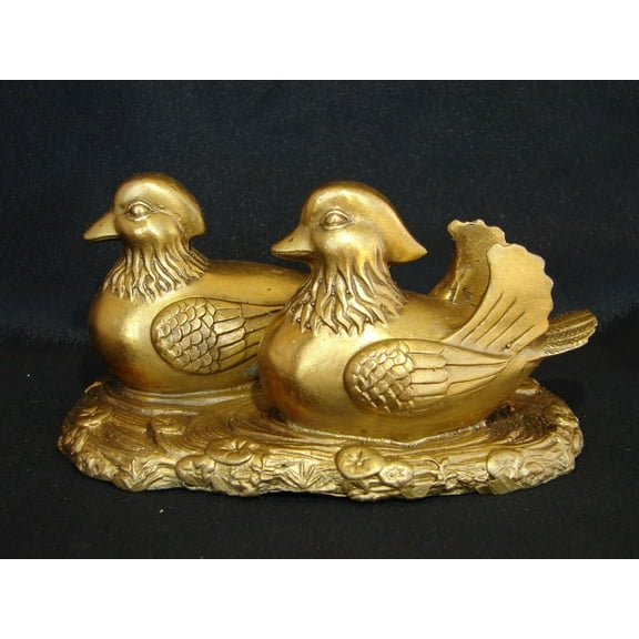 Brass Mandarin Ducks, Feng Shui Ducks, Love Birds