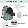 thumbnail image 4 of Pioneer Flower Floral Print Pattern Backpack for School, Cute School Bag with Adjustable Shoulder Straps and Padded Back, 15.7"x11.8"x5.5", 4 of 5