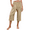 Khaki, variant on Audhol Womens Capri Pants, High Waisted Pants for Women Wide Leg Linen Pant Casual Summer Beach Cropped Trousers with Pockets Capris for Women Beige L