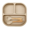 thumbnail image 1 of Ensemble Polyvalent de Vaisselle Divisée en Silicone pour Table à Manger et Plateau de Service avec Porte-Ustensiles – Plat de Cuisine Durable pour Repas et Réceptions, 1 of 3