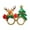 C, variant on Funny Christmas Glasses Frames with Santa Claus & Christmas Tree,Glitter Christmas Costume Eyeglasses for Christmas Party Favors Decorations(One Size Fits All)