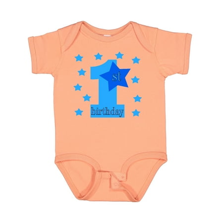 

Inktastic 1st Birthday Boy Stars Gift Baby Boy Bodysuit