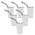 thumbnail image 1 of 6PCS Mini 3oz Tumbler Shot Glass with Straw and Lids , Sublimation Double Layer Shot Glasses Set for, 1 of 5