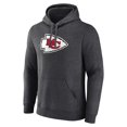 thumbnail image 2 of Men's Charcoal Kansas City Chiefs Primary Team Logo Fitted Pullover Hoodie, 2 of 3