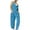 Sky Blue, variant on gakvbuo Sports Jumpsuit for Women's Summer Sleeveless High Waist Jumpsuits crew Neck Button up Wide Leg Pants Rompers with Pocket Onesie Pants
