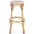 thumbnail image 2 of SAFAVIEH Kipnuk Stool Red/White (Indoor/Outdoor) Red / White, 2 of 5