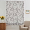 thumbnail image 3 of Black Grey Branches Sheer Curtains 72 Inches Long, Vintage Art Farmhouse Light Filering Curtains, Breathable Simi Curtain Privacy Drapes for Living Room Bedroom Lightweight Window Treatment, 3 of 9