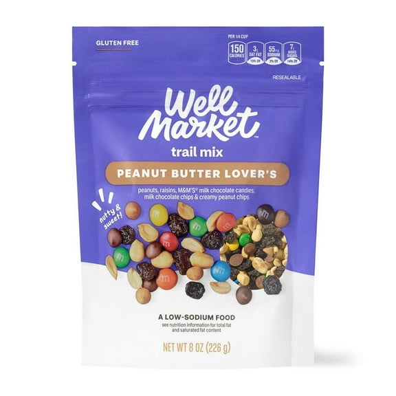 Well Market Peanut Butter Lover's Trail Mix, Gluten Free, 8 oz
