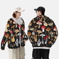 thumbnail image 6 of Kll Various Mushrooms Print Men'S Women’s Upf 50+ Sun Protection Outdoor Hoodie Jacket Long Sleeve Fishing Hiking Performance Shirt- Small, 6 of 8