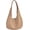 Khaki, variant on Soft Suede Shoulder Bag for Women Large Tote Purse Vintage Slouchy Top Handle Satchels Casual Working Handbag