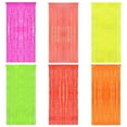 thumbnail image 3 of Fluorescent FOR SCIMITAR Rain Curtain 1x2m Party Decor Wave Fringe UV Neon, 3 of 6