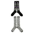 thumbnail image 3 of Way To Celebrate! Women's Halloween Boo Haw Knee-High Socks, 2-Pack, Size 4-10, 3 of 5