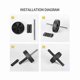 thumbnail image 5 of Core Strength Fitness Equipment for Home and Gym Use Abdominal Roller and Hip Trainer Exercise Machine for Muscle Building, 5 of 5