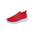 thumbnail image 3 of Frontwalk Womens Casual Shoes Slip On Sneakers Comfort Flats Work Breathable Sock Sneaker Women Non-Slip Walking Shoe Red 9.5, 3 of 4