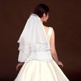 thumbnail image 1 of YAOMOBB Comfortable Wear Elegant Two Layer Wedding Ribbon Edge with Comb Bridal Accessory for Festive Occasions, 1 of 5