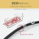 thumbnail image 4 of 50 PCs Coax Cable Wire Organizer Clips, Coaxial & Ethernet Cable Clips - Indoor & Outdoor Stick On Adhesive Extension Cord Power Cord Clips for Wall, Lights, Desk, Baseboard Wire Management, 4 of 5