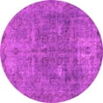 thumbnail image 1 of Ahgly Company Indoor Round Abstract Pink Modern Area Rugs, 7' Round, 1 of 4