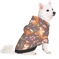 thumbnail image 2 of Fotbe Cute Little Fox Sudadera con Estampado para Perros Pequeños – Suéter con Capucha para Mascotas, Tela Suave de Forro Polar con Bolsillo-XX-Large, 2 of 7