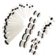 thumbnail image 5 of Juego de 36 dilatadores de oreja de acrílico, 14G-00G Blanco luminoso, 5 of 9
