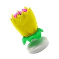 thumbnail image 3 of Cateissary Exquisita flor giratoria música Festival cumpleaños bendición pastel velas hogar DIY decoraciones Accesorios Kits para hacer velas Amarillo Cateissary HA004966-06B, 3 of 5