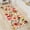 Beige, variant on Floral Bathroom Rugs Large Long Bath Mat, Black Bathroom Runner Rug Non Slip Washable, Flower Rug Cute for Bathtub
