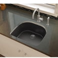 thumbnail image 2 of Elkay ELXSU2522CH0 Elkay Quartz Luxe 25" x 22" x 8-1/2", Single Bowl Undermount Sink, Caviar, 2 of 4