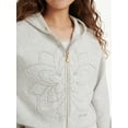 thumbnail image 3 of Justice Girls Icon Full Zip Hoodie, Sizes XS - XLP, 3 of 6