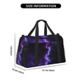 thumbnail image 3 of Easygdp Purple And Blue Nebula Print Gym Bag Travel Duffel Bag,Weekender Bags for with Compartment,Carry on Overnight Bag, 3 of 7