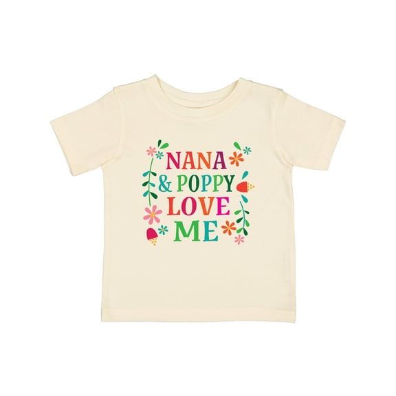 Inktastic Nana and Poppy Love Me Boys or Girls Baby T-Shirt