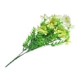thumbnail image 2 of 15 Heads Artificial Flowers Plastic Fake Plants Wedding Garden In/Outdoor Decor, 2 of 10