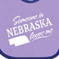 thumbnail image 4 of Inktastic Someone in Nebraska Loves Me Boys or Girls Baby Bib, 4 of 4