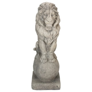 Large Lion Statue Animal Sculpture Art Crafts Resin For Home Porch