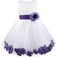 thumbnail image 2 of inhzoy Kids Flower Girls Wedding Party Petals Tulle Dress, 2 of 5