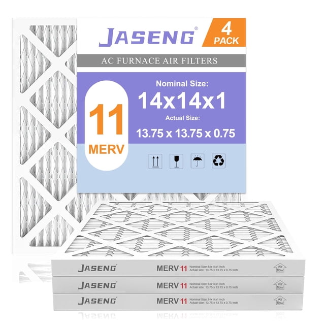Filtros de aire para horno JASENG 35 x 35 x 2 cm MERV 11, paquete de 4