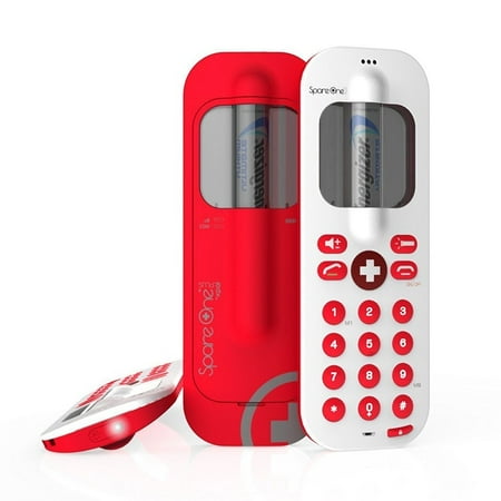 - SpareOne Plus GSM Emergency Mobile Phone 850/1900 mHz SOS Alarm 24Hrs Torchlight