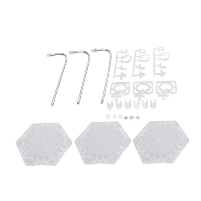 3 Pack Bendable Action Figure Stand, Premium ABS Stainless Steel Holder Base, 6 Inch Model Display Support for SD BB Dolls Figurines