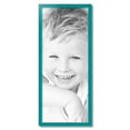 thumbnail image 2 of ArtToFrames 14" x 34" Aqua Picture Frame, 14x34 inch Green Wood Poster Frame (WOM-4428), 2 of 8