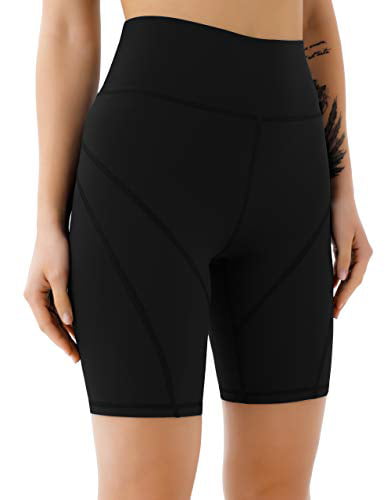 Yoga Tummy Control Running Cycling JOYSPELS Women's High Waisted Yoga Shorts Sports Running Shorts with Pockets for Gym Daily Leisure 