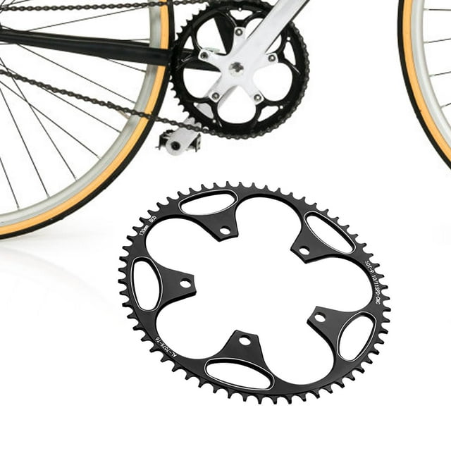 Piñón de Plato Ancho Y Estrecho para Bicicleta 130BCD, Juego de Bielas de Fácil Instalación, Reemplazo de Plato de Bicicleta de Aluminio, Plato Redond 50T