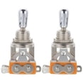 thumbnail image 1 of MasteelfCA 2Pcs Guitar 3 Way Switch Metal Pickup Selector Toggle Switch Electric Guitar Accessory, 1 of 7