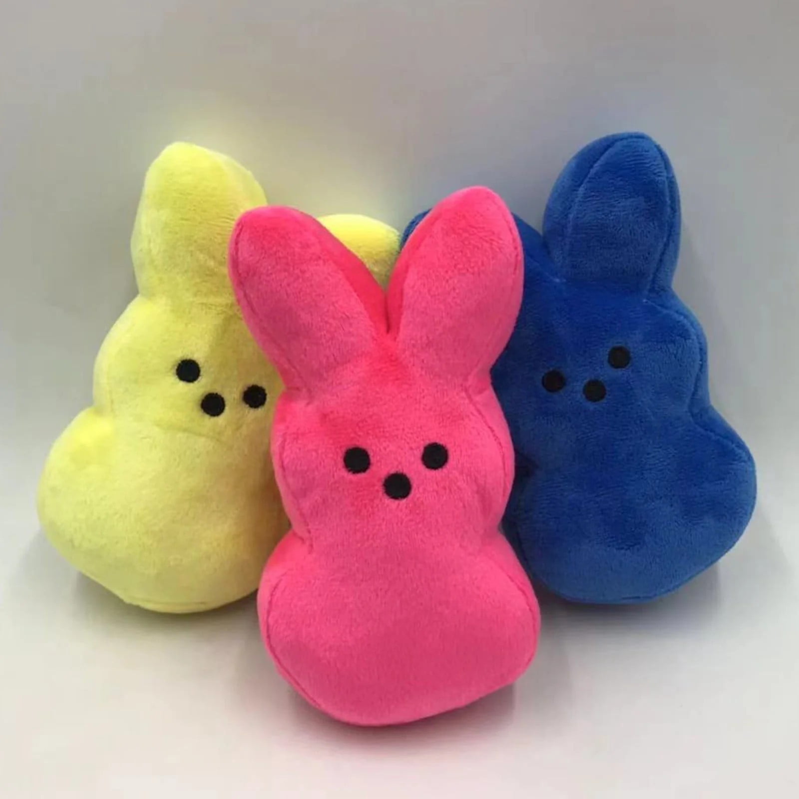 Yanxiao 12PCS Easter Stuffed Bunny Plush Toys, 6" Easter Bunny Stuffed Animals Bulk Plushie, Easter Basket Stuffers Egg Fillers Party Supplies Gift for Kids